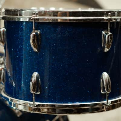Slingerland 13/16/22" Gene Krupa Deluxe Outfit Drum Set - 1960s Sparkling Blue Pearl image 2