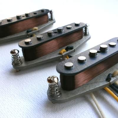 Vintage Correct Stratocaster A5 Guitar Pickups SET HandWound 1965 66 67 1968 Fender Hendrix Qpickups image 3
