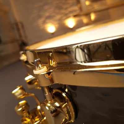 Mapex Black Panther Hammered Brass BPBR465H 14x6.5 Snare Drum | Original Owner image 13