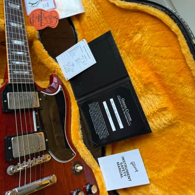 2026 Gibson Custom Shop ‘61 Les Paul SG Standard Stop Tail VOS - Cherry Red image 22