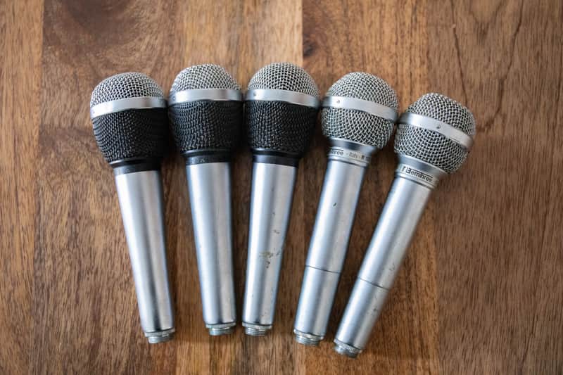 5x M3emthree  1970s vintage microphones image 1