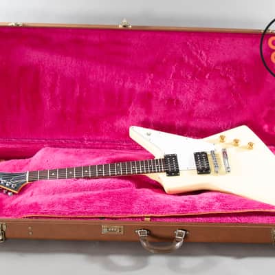 1990 Gibson Explorer '76 Reissue Alpine White – Ebony Board, 500T/496R, OHSC image 2