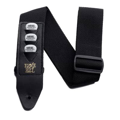 Guitar Strap Ernie Ball 4039 Pick Holder, Black 100% Genuine image 1