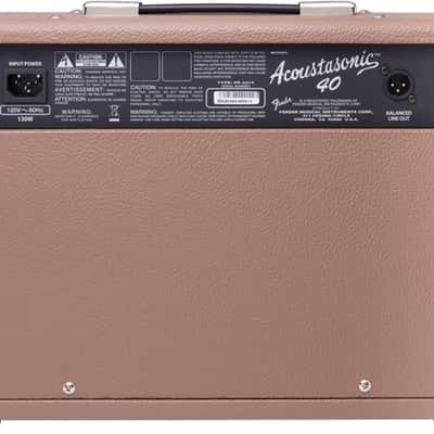 Fender Acoustasonic 40 - 40 Watt Combo Acoustic Guitar Amplifier With Dual Input image 6