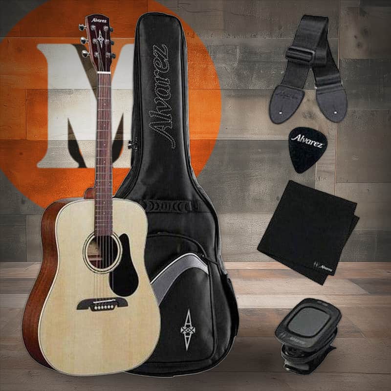 Alvarez Regent RD26S-AGP Dreadnought Acoustic Guitar Pack - Natural (RD26S-AGP) image 1
