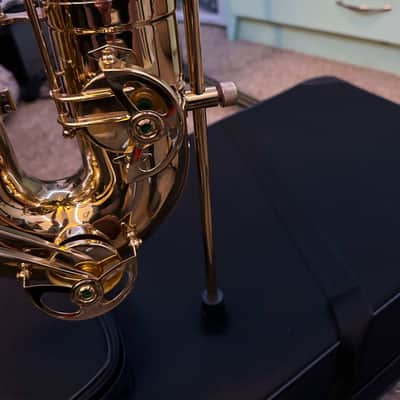 Mendini by Cecilio Semi-Pro Baritone Saxophone 2023 - Gold Lacquer image 17
