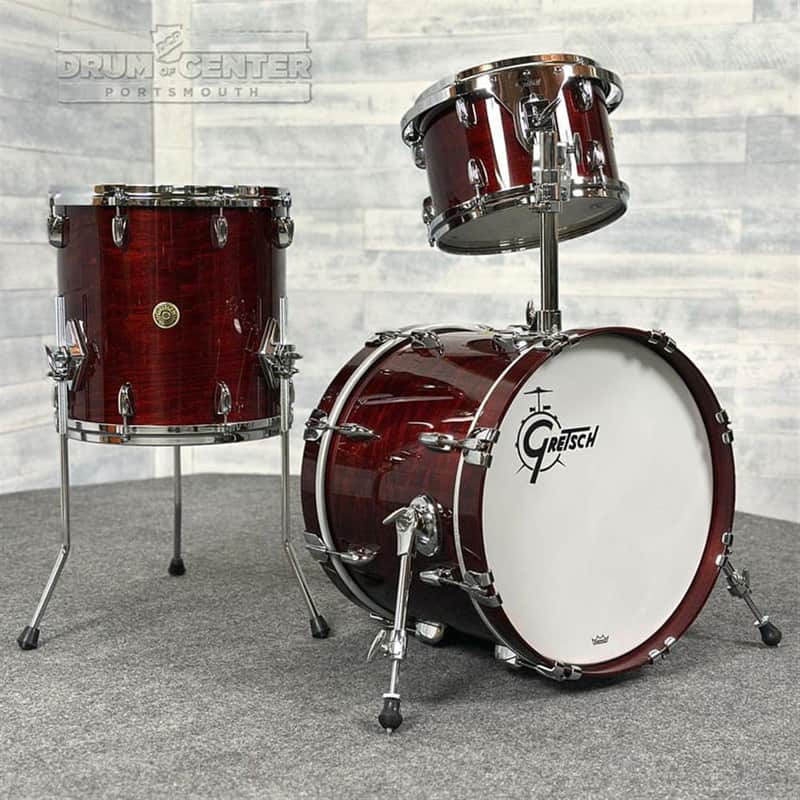 Gretsch USA Custom 3pc Drum Set 18/12/14 Walnut Gloss image 1