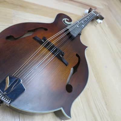 Eastman MD315 F model mandolin with gig bag  2018 satin brown image 3