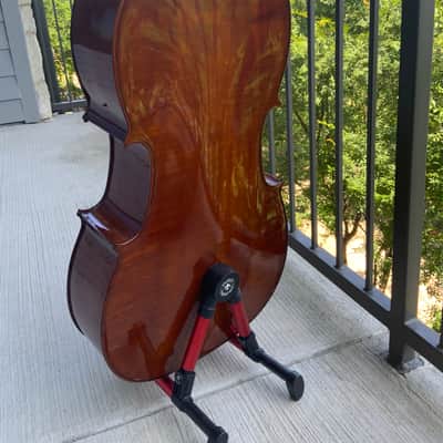 Cremona SC-200 4/4 Cello 2009 w/ Geared Pegs, Belgian Bridge & Case image 2