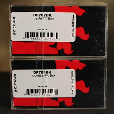 DiMarzio Liquifire 7 String Neck & Crunch Lab 7 String Bridge Set Black Pickups image 2