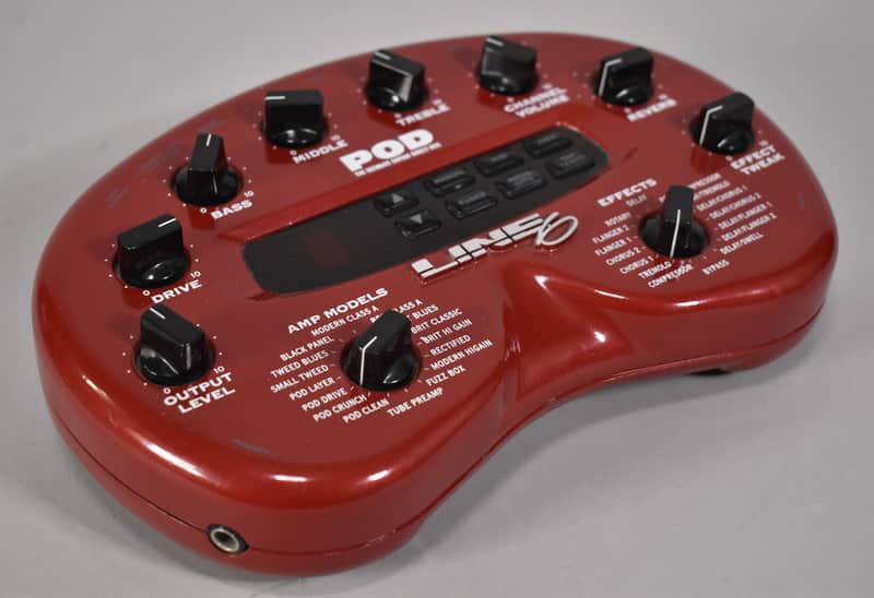 Line6 POD 2.0 Multi FX And Amp Modeler Red image 1