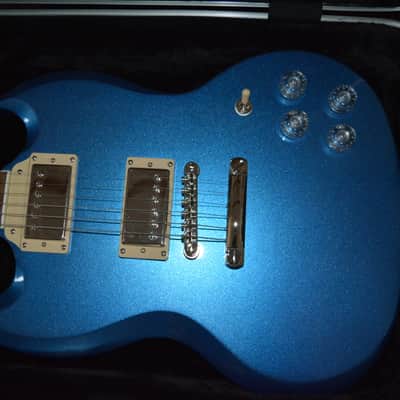 Epiphone SG Muse Guitar in Radio Blue Metallic w/Black Dunlop Straplocks & HSC image 12