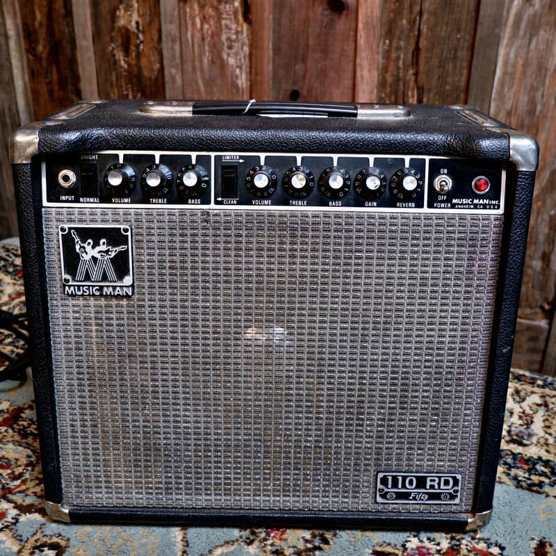 Music Man 110 RD Fifty 50-Watt 1x10" Guitar Combo with Limiter 1982 - 1984 - Black image 1