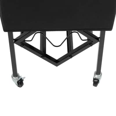 2-Tier Mobile Record & Media Storage Cart | Rolling Vinyl Rack for Music Rooms, Listening Spaces & Home Studios image 7