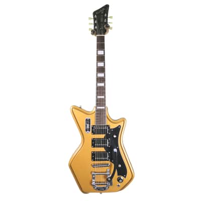Eastwood Airline 59 3P Ripley Custom Electric Guitar, Venetian Gold image 3