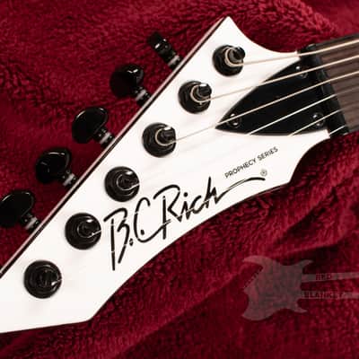 B.C. Rich Warlock Prophecy II with Quad Left Hand - Matte White image 8