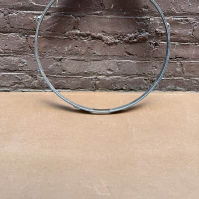 Unbranded 15" 8-Lug Drum Hoop / Rim – Chrome-Plated Steel – Vintage Replacement Part – Fair Condition image 2