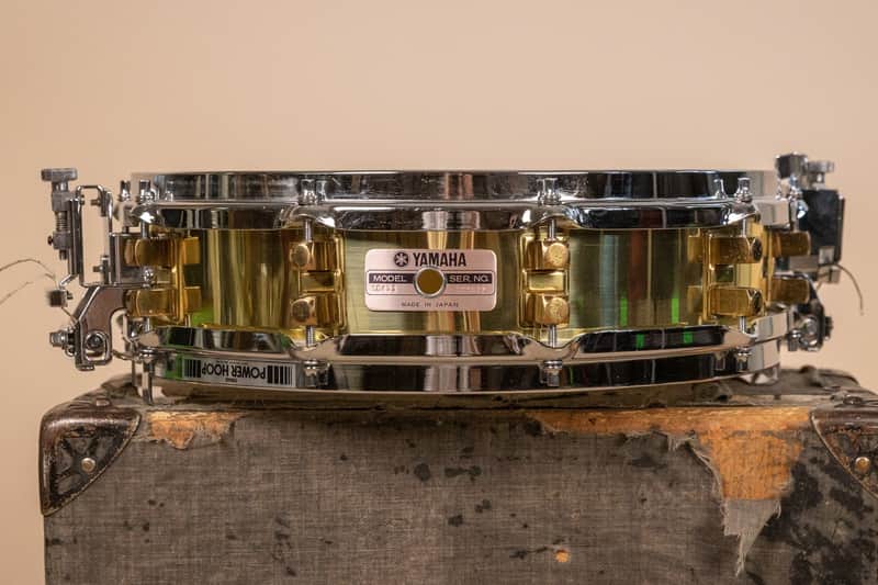 Yamaha 3.5x14 SD493 Brass Piccolo Snare Drum image 1