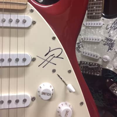 KORN Autographed Hand Signed Guitar, Original 5 members RARE image 5