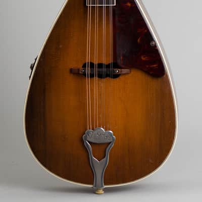 Vivi-Tone Hollow Body Electric Mandolin (1933), ser. #301, original black chipboard case. image 3