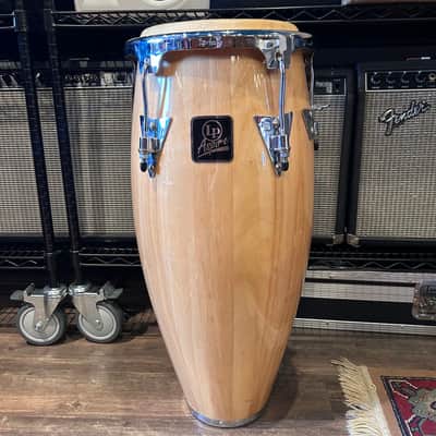Latin Percussion LPA646-AW Aspire Series 10/11" Conga Set with Stand, Black Hardware 2010s - Natural image 2