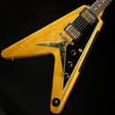Gibson Custom Shop 1958 Korina Flying V Black Pickguard Natural