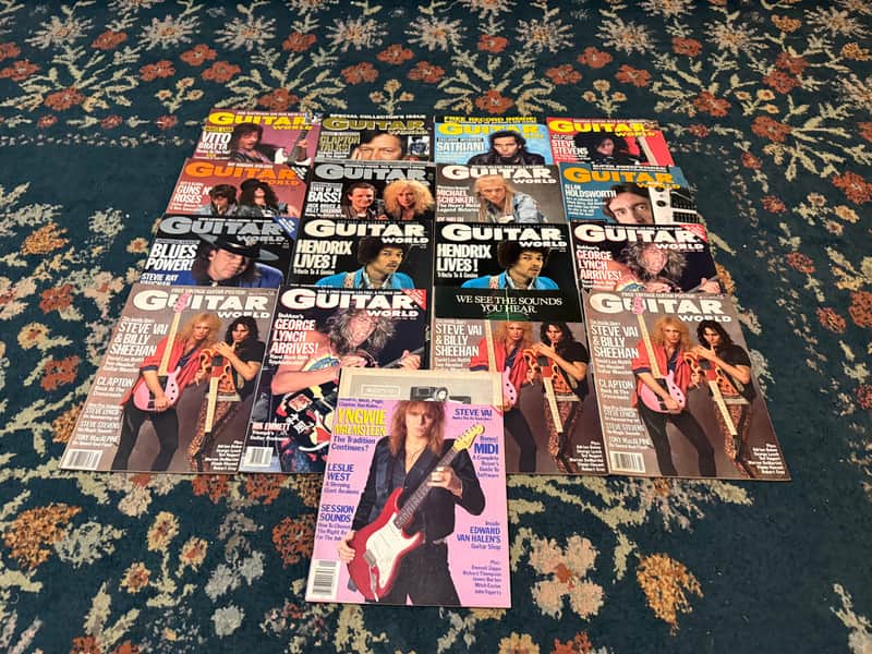 17 Guitar World Magazines - 1987 image 1