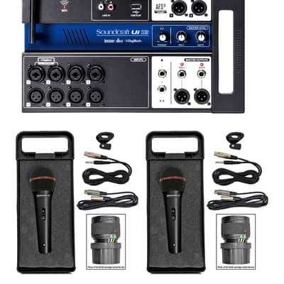 Soundcraft Ui12 12 Input Digital Mixer w/Wifi+App Control+Recording+Mics+Cables image 6