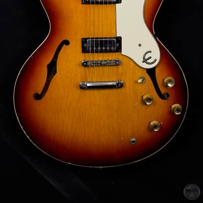 Epiphone Riviera from 1967 converted to stoptail with case image 3