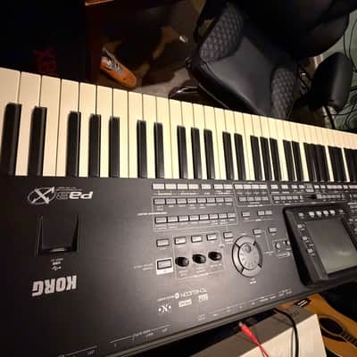 Korg Pa3X 76 key arranger keyboard 2011 - Black and steel