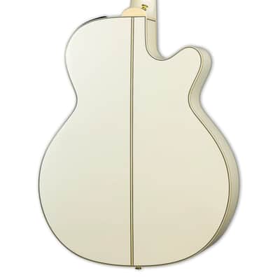 Takamine GN37CE Left-Handed A/E Guitar - Pearl White w/Gig Bag - B-Stock image 7