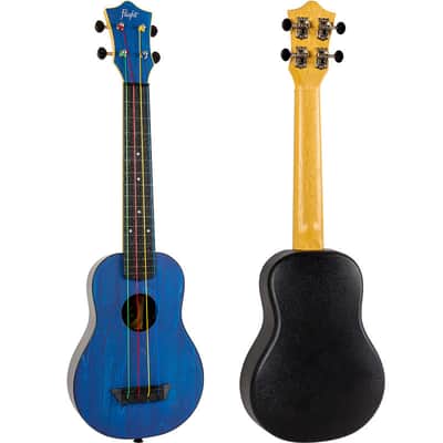 Flight TUSL-KIDZ Concert Scale Soprano Travel Ukulele New - Blue image 2