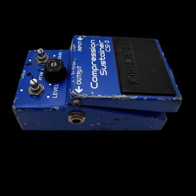 Boss CS-2 Compression Sustainer (Black Label) 1981 - 1989 - Blue X4689 image 4
