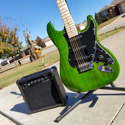 90's Hamer Slammer Series Super Strat/Diablo Electric Guitar Green