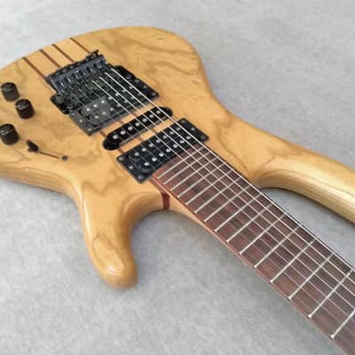 HK Wolf Natural 7 string guitar with case image 7
