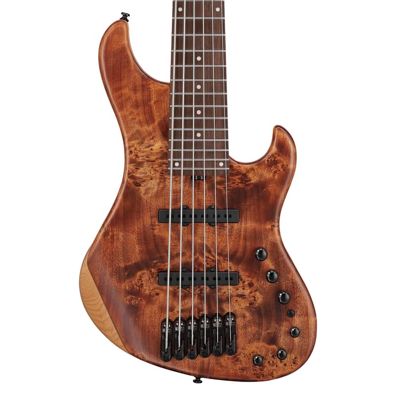 Used Ibanez MDM1606 MDM 6-String Bass Guitar w/Bag - Natural Mocha Low Gloss image 1