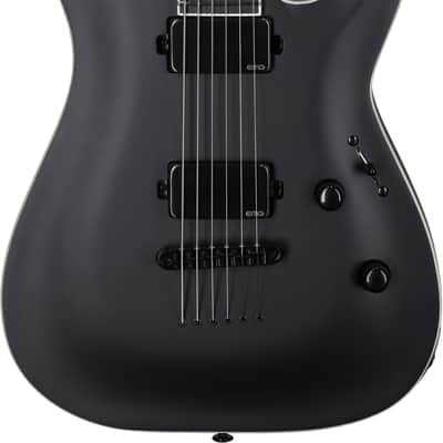 ESP LTD MH-1000B Baritone Electric Guitar, Black Satin, Open Box (Very Good) image 6