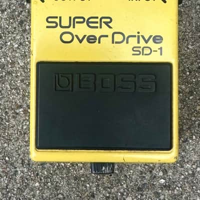 Boss SD-1 Super Overdrive Gain Guitar Effect Pedal Yellow (Silver Label) 1997 - Present image 1