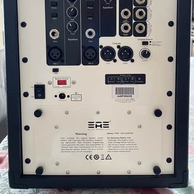 Elite Acoustics EAE A4-8 MKII Open Box 80W Acoustic Amplifier LFP Battery, Bluetooth Painted Black image 7