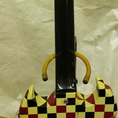 1974 Gibson EB-0 Electric Bass -- Checker Finish, Signed by Chubby Checker image 6