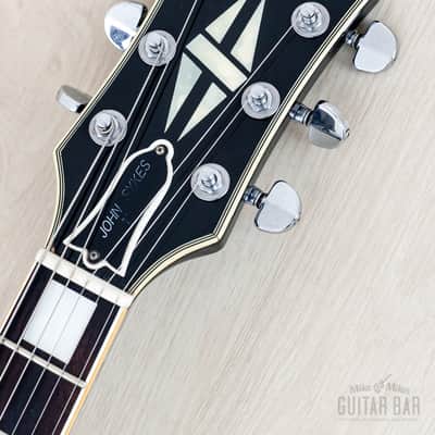 1980s Burny John Sykes LC-70JS Black Beauty Custom Vintage Guitar w/ Mono Case, Fernandes Japan image 4