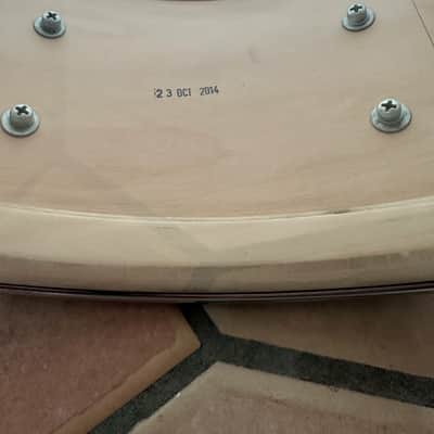George Way 6.5x14 Tradition Maple/Poplar Snare Drum Red Sparkle Lacquer 2014 image 2