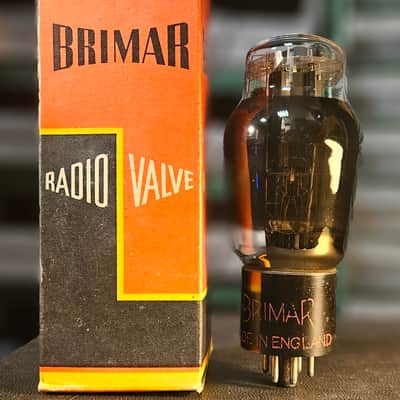 Brimar 6L6 G UK Tube- Coated glass, Black Base Valve image 1