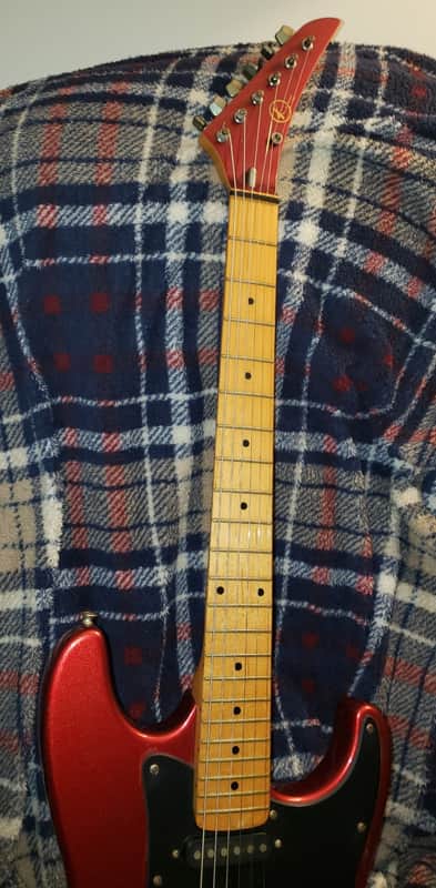 KAY Guitar VINTAGE STRATOCASTER 1960s Sparkly Red Bild 1