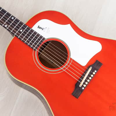 2009 Gibson J-45 ADJ Dreadnought Acoustic Guitar Transparent Orange w/ Case image 7