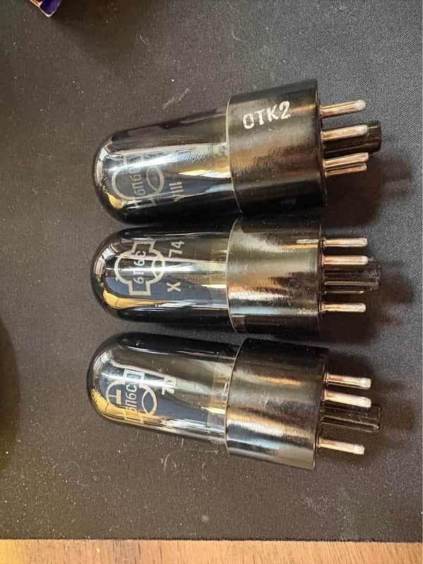 Three NOS 6V6GT(6N6C) Power Tubes, Vintage Russian 1970s Mililtary Spec, Reflector image 1