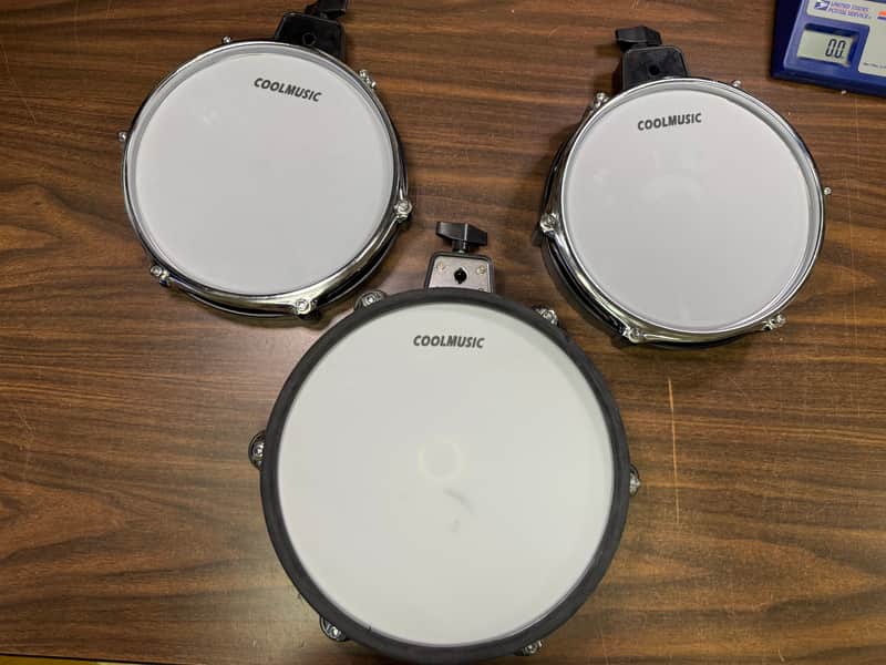 3 Pack - COOLMUSIC - Electronic Drum Pads - Tom - Snare - Mesh Head image 1