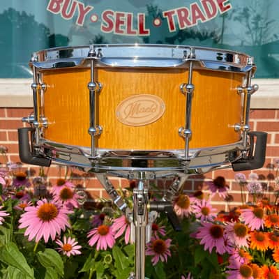 Maelo Drums 5th Anniversary Curly Maple 5.5x14 Snare Drum image 2