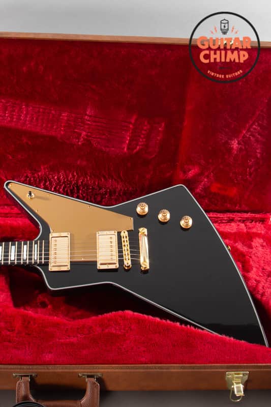 2018 Gibson Lzzy Hale Signature Dark Explorer Ebony Black Gold Hardware w/ OHSC image 1