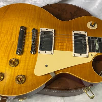 NEW ! Gibson Custom Shop 1959 Les Paul - Lemon Burst VOS - Authorized Dealer - Hand Picked Flame Top - ONLY 8.5 lbs - G07267 image 6